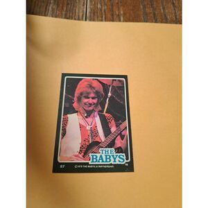 Vintage 1979 The Babys Trading Card #57 London Rock Band Collectible